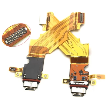 Port Micro USB Conector PCB Bord Dock de Încărcare Microfon Cablu Flex piese de schimb Pentru Sony Xperia XZ3