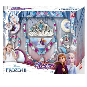 Original Disney Vis Coroana Set de Bijuterii Fata Casă de Joacă Jucărie Colier Inel Brățară Ac de păr DS-2596