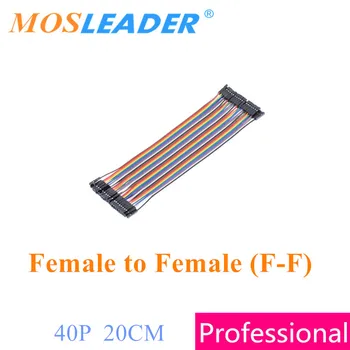 Mosleader 50PCS Dupont linie 40P 20CM 2.54 MM Rând de sex Feminin de sex Feminin(F-F) Dupont Cablu Breadboard Fuzibil pentru Arduino