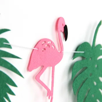 Flamingo și de nucă de Cocos Frunze de Hârtie Ghirlanda Banner Bunting pentru Petrecere de Vară Tropical Luau Hawiian Petrecere de Aniversare de Nunta Decor