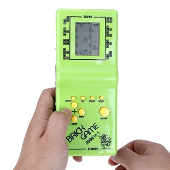 Clasic Tetris electronic portabil LCD consola de jocuri pentru copii Handheld Joc pentru copii puzzle jucării consolă de jocuri video, cel mai frumos cadou