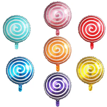 50pcs/lot 18inch Rotunde Bomboane Colorate Baloane Folie Lollipop Bile de Nunta, Ziua Îndrăgostiților, Ziua de naștere Partidul de Decorare pentru Copii Globos