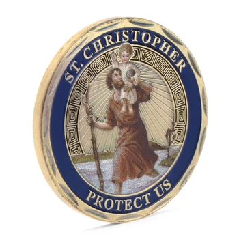 St. Christopher Patron Al Călătorilor Comemorative Provocare Colecție de Monede yy56