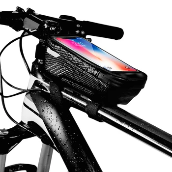1BUC Mountain Bike Sac Impermeabil, rezistent la apă Sac Față de 4,7 6,2 inch Telefon Mobil Caz de Biciclete de Top Tub Sac de Ciclism Accesorii