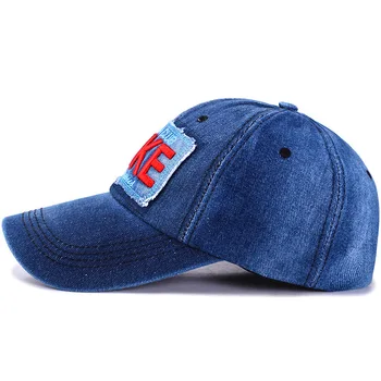 NEW SOSIRE Denim Șapcă de Baseball pentru Primavara Vara Toamna Embroideried IAU Blugi de Moda Capac de Modă în aer liber Pălărie Reglabil