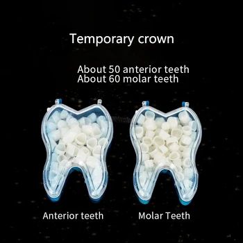 1box Dentare, Igiena Orală Coroana provizorie Dinții Anteriori / măselele Pentru Laborator Consumabile