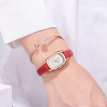 Versiunea coreeană de moda mici personalității creatoare tendință la scară oval cuarț student de sex feminin ceas