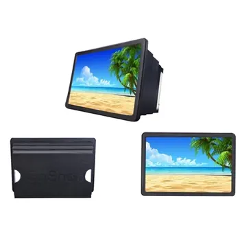 18.5 x 12.5 cm Smartphone Lupa Optice 3D HD Ecran de Telefon Mobil Amplificator Flexibil Film Video Desktop Stand Portabil