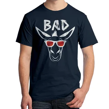 Amuzant Moda Tipărite Rea T-Shirt Măgar Poartă ochelari de Soare Graphic T-shirt Pentru Barbati Bumbac