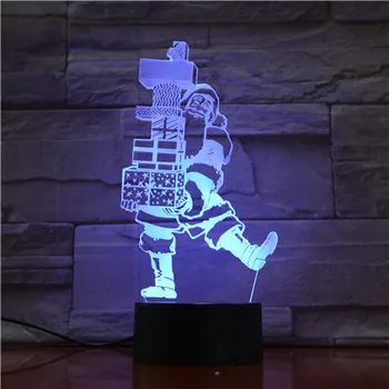 3D Lampa de crăciun Moș Crăciun cel Mai frumos Cadou pentru Copii pentru Decorarea Atmosfera Senzor Tactil Led Noapte Lumina Lămpii Minunat