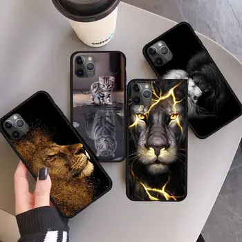 Animale, tigru Telefon Caz pentru iPhone 11 12 pro XS MAX 8 7 6 6S Plus X 5S SE 2020 XR mini
