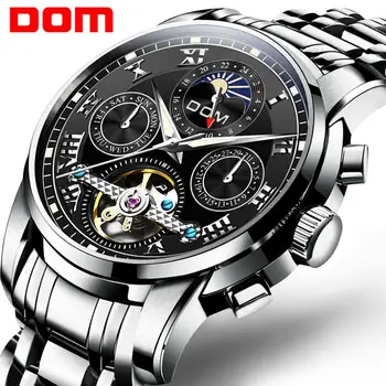2020 nou ceas mecanic DOM bărbați automat din oțel inoxidabil ceas retro elegant impermeabil ceas skeleton relegio bărbați ceas