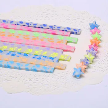 Noi care Doresc Stea Luminoasă Hârtie Lucky Star Handmade Origami Pliere Stele de Hârtie DIY Meșteșug Cadou Petrecere de Halloween Favoare