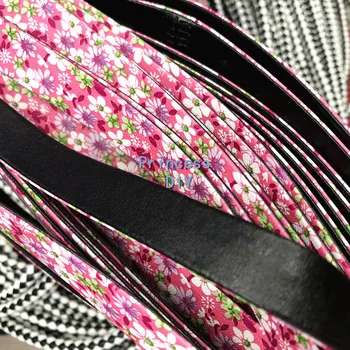 10Y/Mulțime de Bijuterii de Luare de 15mm Florale Panglica Roz din Piele PU Panglică Ornamente DIY Câine Guler Cravată Colier Lanț Cheie de Artizanat Materi