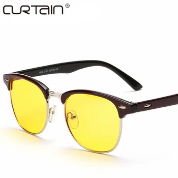 Retro Polarizat ochelari de Soare pentru Barbati Brand Clasic Designer Unisex Ochelari de Soare Cadru Jumătate Anti-oboseala radiații ochelari Oculos De Atât