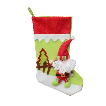 3 Modele Trage Flanel de Mari Dimensiuni Ciorap de Crăciun Ciorapi de Crăciun de Aprovizionare Șosete Minunat Agatat Ornament Decor 45cm