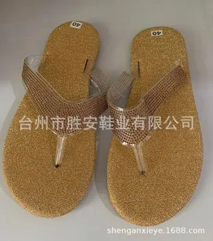 Papuci de Vara pentru Femei Nou Flip-Sandale Stras Confortabile Sandale de Plaja la moda All-meci de Personalitate Durabile fierbinte de vânzare