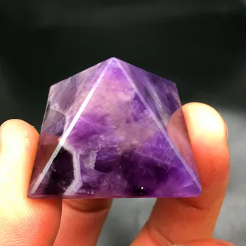 Naturale cristal de cuarț de vindecare de vis violet crystal pyramid
