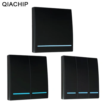 QIACHIP Wireless 433Mhz RF Control de la Distanță Comutator AC 110V 220V Lampă de Lumină LED-uri Switch-uri Wireless Coridor, Cameră de Panou de Perete Comutator