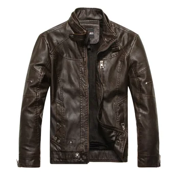 Jachete de Piele pentru bărbați de Iarnă Cald Lână Faux Plus Gros Haine Calde Motociclist cu Motocicleta Catifea Vânt Îmbrăcăminte exterioară M-3XL