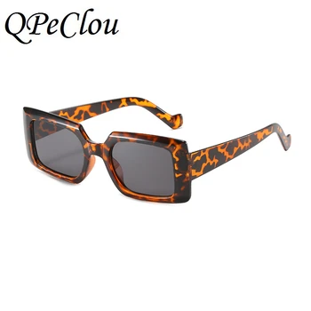 QPeClou Noua Moda Simplu Pătrat ochelari de Soare pentru Femei Brand Designer de Epocă Culoare Ochelari de Soare Doamnelor Nuante Oculos Feminino UV400