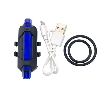 Rezistent la apa USB Reîncărcabilă Biciclete Coada Lumina 4 Moduri de Spate Bicicleta Intermitent de Siguranță Lampa de Avertizare pentru Biciclete Lumina din Spate