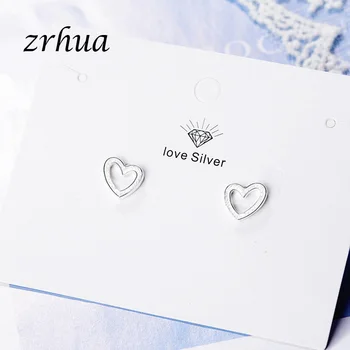 ZRHUA Noi Argint 925 Picătură Cercel pentru Femei Bijuterii Dragoste Pandantiv Inima cu Urechea Sârmă Lanț de Cercei pentru Femei Partid Cadou