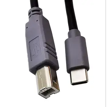 USB 3.1 Type-C USB de sex Masculin la sex Masculin Conector USB 2.0 Tip B de sex Masculin Cablu de Date pentru Telefon Mobil & MacBook & Laptop și Imprimantă