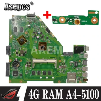 Asepcs X550EP Laptop placa de baza Pentru Asus X550EP X550E X552E Test original, placa de baza 4G RAM A4-5100