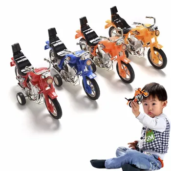 1 Buc Model de Motocicleta Jucării pentru copii din Plastic de Vara pentru Copii Baieti Fete Interioară în aer liber Trage Înapoi Jucarii Copii, cadouri de Ziua de nastere