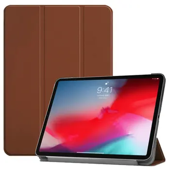 30pcs/lot 3 Pliante Custer Stand de Carte Stil Ultra Slim din Piele de Caz Pentru Apple iPad Pro 11 2018