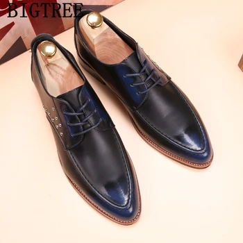 Office Shoes pentru Barbati Clasic Coafor Rochia italiană Pantofi pentru Bărbați Formale din Piele Mens Pantofi Rochie Plus Dimensiune