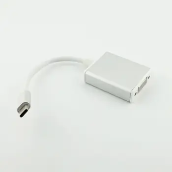 10buc Galben/Alb USB 3.1 Tip C de sex Masculin USB-C la Feminin Adaptor VGA 1080P HDTV Cablu pentru 12