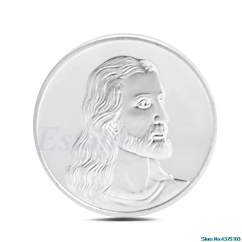 Isus, Cina Cea De Taină Monedă Comemorativă Colectie De Arta, De Colectie, Cadou De Crăciun