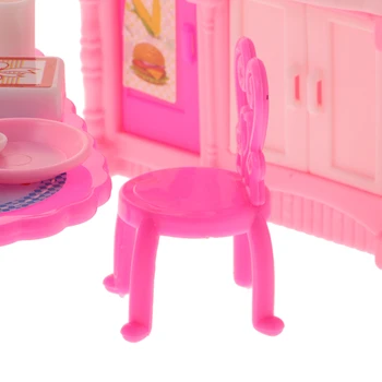 1:12 Scară Păpuși Bucătărie Simulare Mobilier Set Masa Cabinetului de Păpușă Jucărie Clasic Papusa Casa Decor Copil Cadou