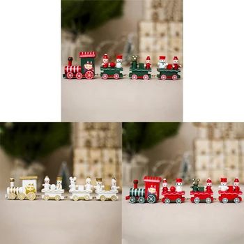Mini Jucării De Crăciun De Tren Din Lemn Decoratiuni Copii, Cadouri De Craciun, Decoratiuni De Craciun, An Nou Fericit Decor