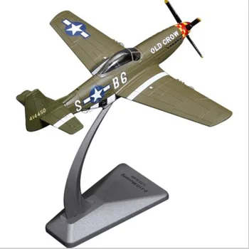 Scara 1/72 NE Metal turnat sub presiune P-51D Mustang avioane de luptă militare turbina de avion model de jucărie pentru Copii pentru a afișa show colecții