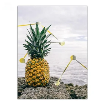 Ananas Fructe De Mare Nordice Decor Acasă Tablou Modern Spațiu De Artă Panza Printuri Poster De Perete Imagine Pentru Camera De Zi, Fara Rama