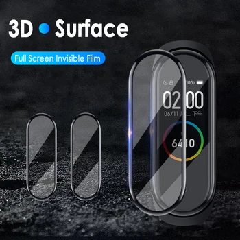 3D de Protectie Pentru Xiaomi Mi Band 4 Curea de Explozie-dovada, rezistent la zgarieturi Ecran Protector Temperat Film PENTRU Mi Band 4 TSLM1