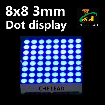 8*8 Albastru 3mm evidenția LED 32*32mm dot matrix display module de 8X8 dot matrix modul anod comun