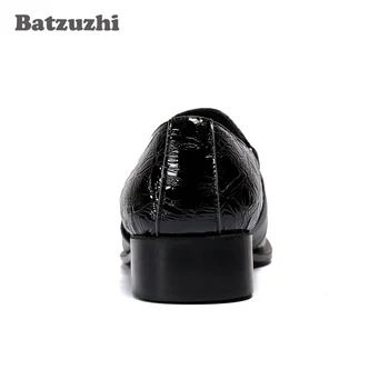 Batzuzhi de Lux Formale Barbati din Piele Pantofi Rochie de Designer Handmade pentru Bărbați Pantofi Negru din Piele Moale de Afaceri Pantofi Barbati Zapatos