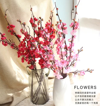 En-gros de 100buc - Floare de Cires alb, Roz, Floare de Piersic Livrare Gratuita Lungă Artificiale Flori de Nunta Petrecere Eveniment de Flori False