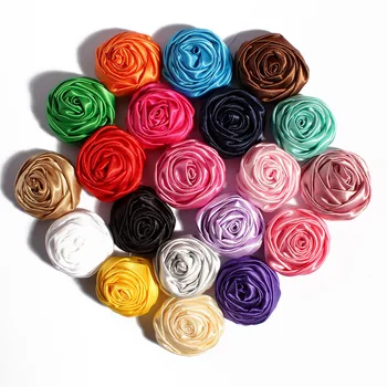 30pcs/lot 20color Artificiale Flori de Trandafir, Flori pentru Păr Accesorii de Înaltă Calitate Rozeta Flori DIY Decoratiuni florale