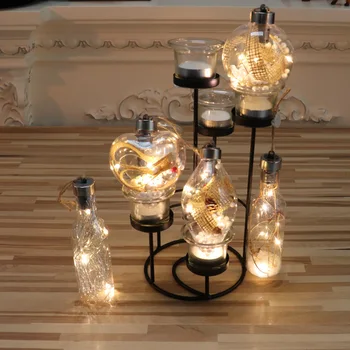 Decor de crăciun Lumini LED-uri de Plastic, Bile Stralucitoare Pandantiv Ornamente pentru Casa Copac Xmas