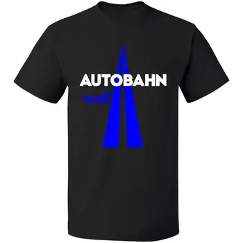 RETRO TECHNO KRAFTWERK AUTOBAHN logo T-shirt S-3XL LIVRARE GRATUITA 2018 Nou Mens T Shirt Shirt Pentru Barbati