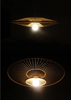 Bambus lampă candelabru stil Scandinav modern mici proaspete