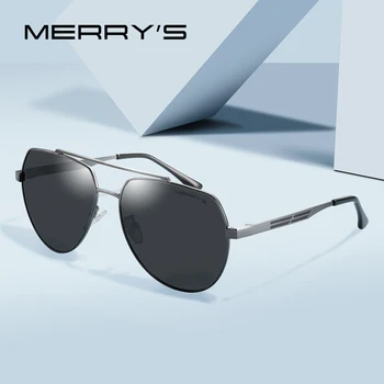 MERRY Bărbați ochelari de Soare de Designer de Brand Pilot Polarizate Masculin Ochelari de Soare Ochelari de Conducere Ochelari de Soare Pentru Barbati S'8175