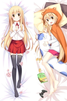 Poate actualiza Anime Himouto! Umaru-chan Doma Umaru & Nanan ebina & Sylphynford Dakimakura pernă acoperă îmbrățișându corp față de pernă