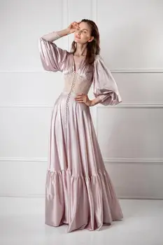 2020 Pijamale Femei Halat De Baie Cu Maneci Lungi Din Satin Kimono-Halat Lenjerie Babydoll Halat De Baie Camisola De Dormir