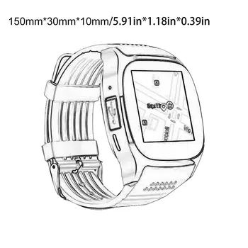 T8 Ceas Inteligent Dispozitiv Portabil aparat de Fotografiat Apel Suportul Cartelei SIM pentru Adult Copii Ceasuri pentru Android, pentru IOS